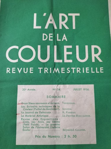 Art couleur daté - de, couleur"