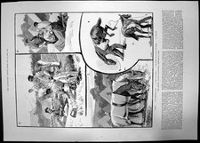 Antica Vecchia Stampa Autunno