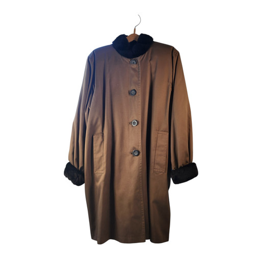 Impermeabile beige scuro con - impermeabile,