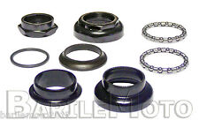 Calotte + Gabbie Sterzo Acciaio Nero 1" Bici Graziella Epoca - Olanda