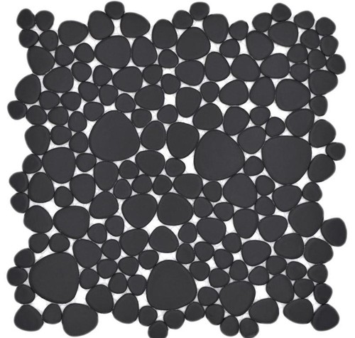 Pietra mosaico nero opaco - pietra,