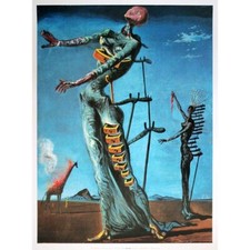 Puzzle Giraffa Infuocata di Salvador Da,1000 pezzi, 68x48 cm, Impronteedizioni