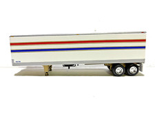 DCP  FIRST GEAR 1/64 SCALE  WHITE TANDEM AXLE VINTAGE DRY VAN TRAILER