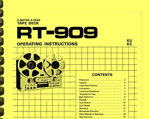 Pioneer 909 reel - rt-909, to