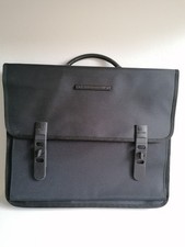 BORSA PORTA DOCUMENTI "MH WAY" NERA CON MANIGLIA E TRACOLLA