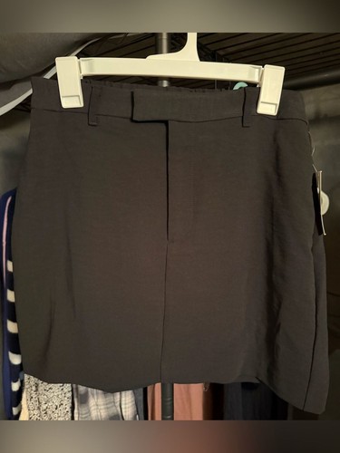 Minigonna nera pannello - minigonna,