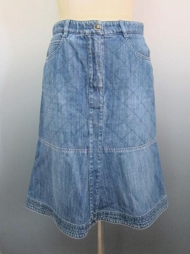 Gonna denim trapuntata - , chanel