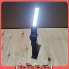 TORCIA LED LUCE DA LAVORO PER MECCANICO AUTO OFFICINA FARO FARETTO PORTATILE