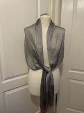 Sciarpa argento scintillante