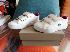 SCARPETTE DA BAMBINA BIANCHE, MARCA LACOSTE, N 23
