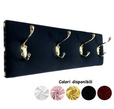 Appendiabiti Da Parete Muro Attaccapanni PERSONALIZZATO Con Tessuto Imbottito