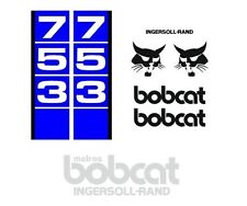 (LOOK ORIGINALE) BOBCAT 753 NUOVO SET COMPLETO DECALCOMANIE ADESIVI KIT A1