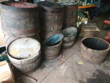 Fioriera mezza botte whisky fioriera legno giardino vaso cesto vasche contenitore