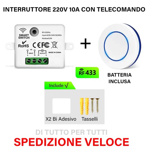 Interruttore senza fili con - interruttore,