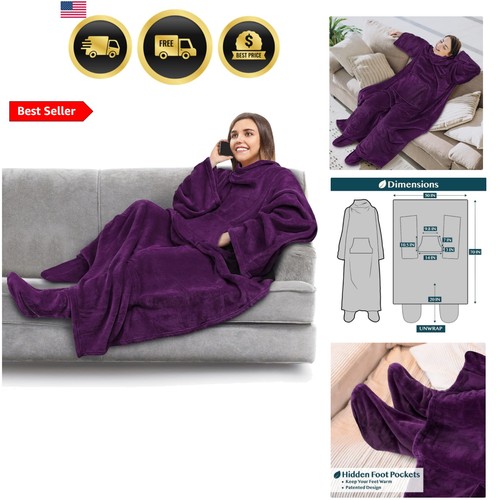 Coperta pile con maniche - coperta,