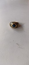 Gold Ring With Blue Stone And
