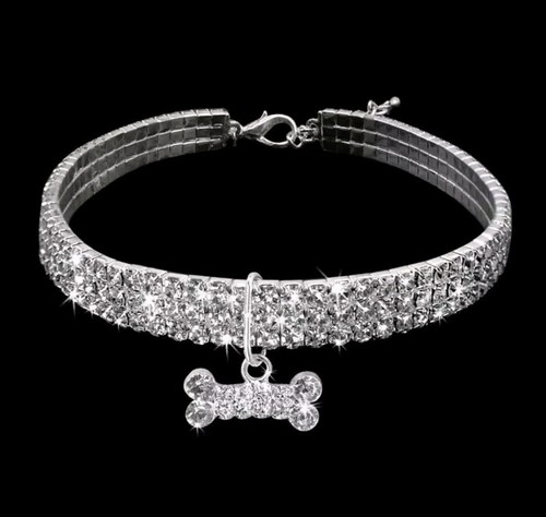 Collare con strass taglia - collare,