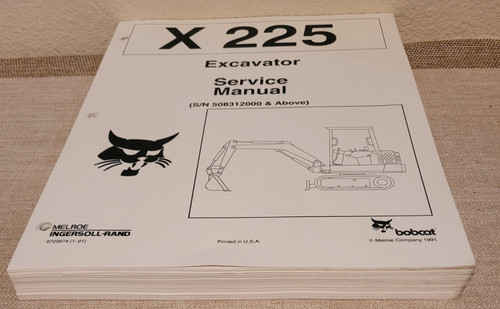 Bobcat x225 escavatore manuale - bobcat,