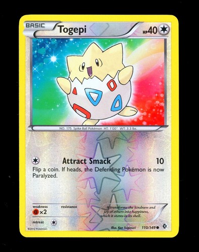 Carta pokemon togepi 2012 - pokemon,