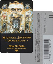 Michael Jackson Carte Telephone Phonecard Phone Card DANGEROUS PROMO JAPAN 1991
