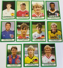 Calciatori 1987-88 Panini Lotto 11 Stickers Top Players Matthaus Lineker Bosman