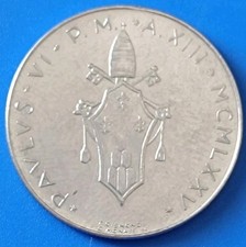 🇻🇦 CITTA' DEL VATICANO 🇻🇦 MONETA COIN 50 LIRE 1975 PAPA PAOLO VI PAULUS VI