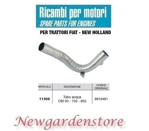 Tubo acqua 11388 trattore fiat - trattore,