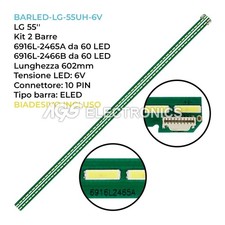 KIT 2 BARRE STRIP 60 LED TV LG