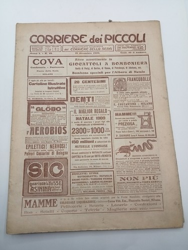 Giornale corriere dei piccoli - giornale,