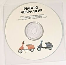 CD MANUALE CATALOGO RICAMBI+ESPLOSI+LIBRETTO USO - PIAGGIO VESPA HP V5N2T-V5N2M