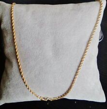 90 cm  3 grammi ORO GIALLO CATENA UOMO DONNA COLLANA CATENINA GIROCOLLO TORCHON