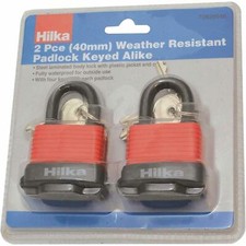 2pc Impermeabile 40mm Acciaio