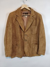 Giacca grande Cosa Nova scamosciata marrone marrone vintage anni 70 Canada pelle capospalla