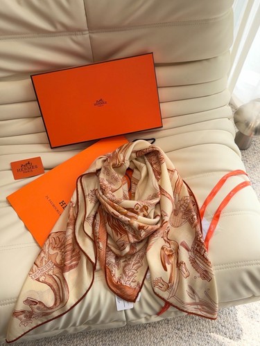 Hermès cashmere silk scarf - silk,