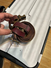 CINTURA IN PELLE VINTAGE WW2 WWII TIPO TEDESCO UFFICIALE BULGARO LUGER, FONDINA WALTHER