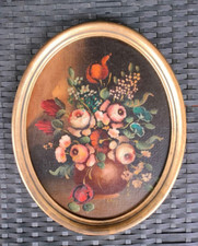 ANTICO DIPINTO OVALE - VASO DI