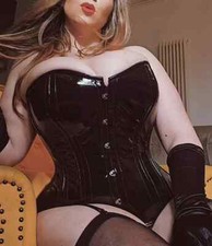 Corsetto PVC Nero Overbust