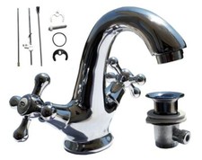 Miscelatore rubinetto cromato