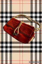 Borsa a levetta rossa Burberry