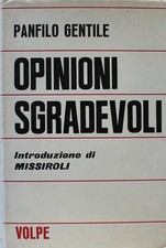 Opinioni sgradevoli,Panfilo Gentile  ,Volpe,1966