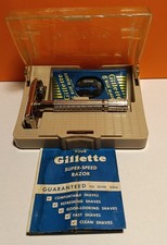 Rasoio Di Sicurezza, Vintage American Razor, Gillette Super Speed Flare Tip
