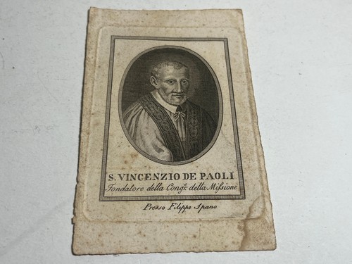 Santino incisione antica - santino, 1800