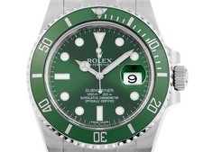 Rolex Submariner Date LV Hulk ref.116610LV 2016 LC 100 full set come nuovo vintage