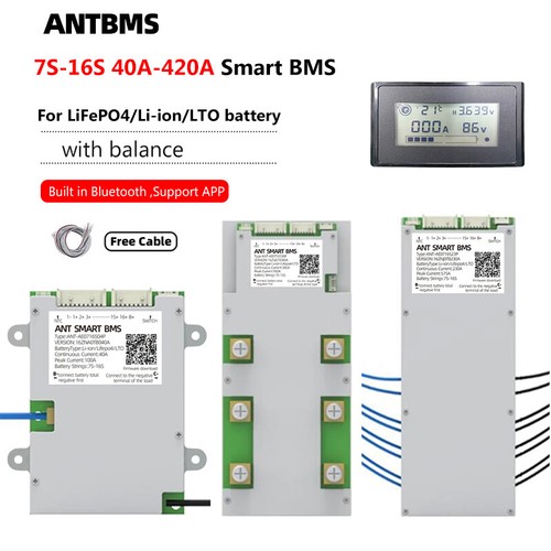 Ant smart bms 16s 40a - bms, 40a-420a