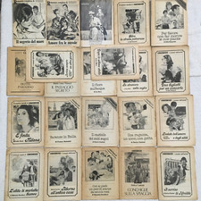 Romanzi rosa vintage Lotto stock di 22 opuscoli rarissimi da collezione d'epoca