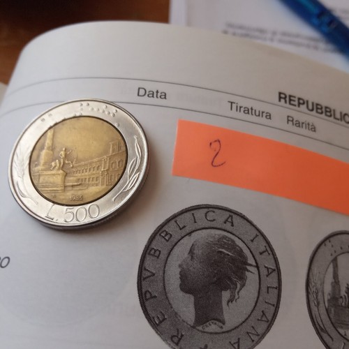 Moneta 500 lire del 1985 - da,