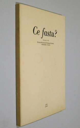 Friuli fastu filologica - ce,