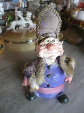 puppet pupazzo statuina in pasta stoffa costume da religioso vescovo cardinale