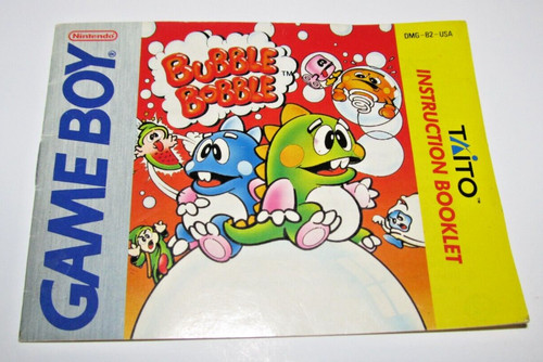 Bubble bobble game - game, manuale