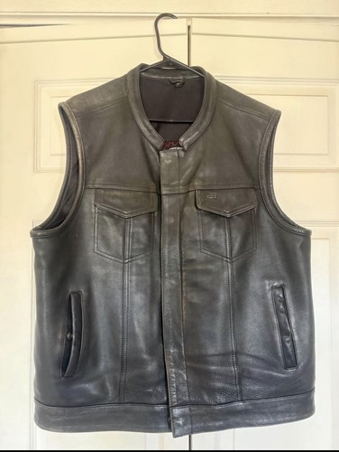 First mfg gilet pelle sharp - first,